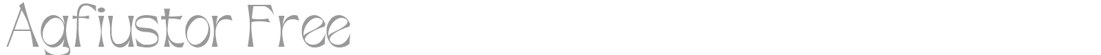 Agfiustor font preview